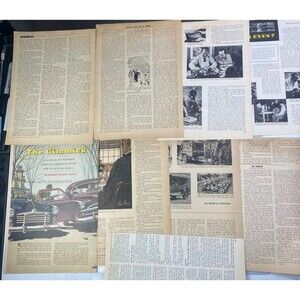 Ephemera Lot The American Legion Monthly July 1954 Pages, Pictures, Prints, VNTG